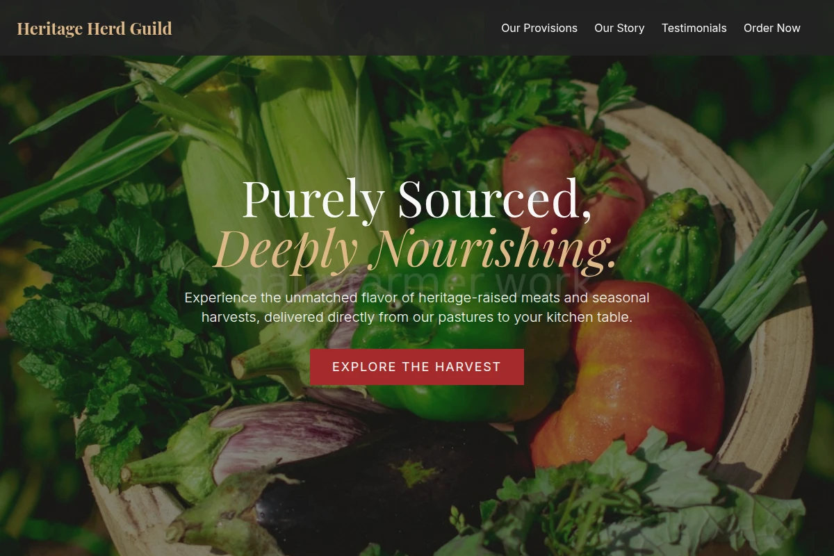 Premium Farm Website Design